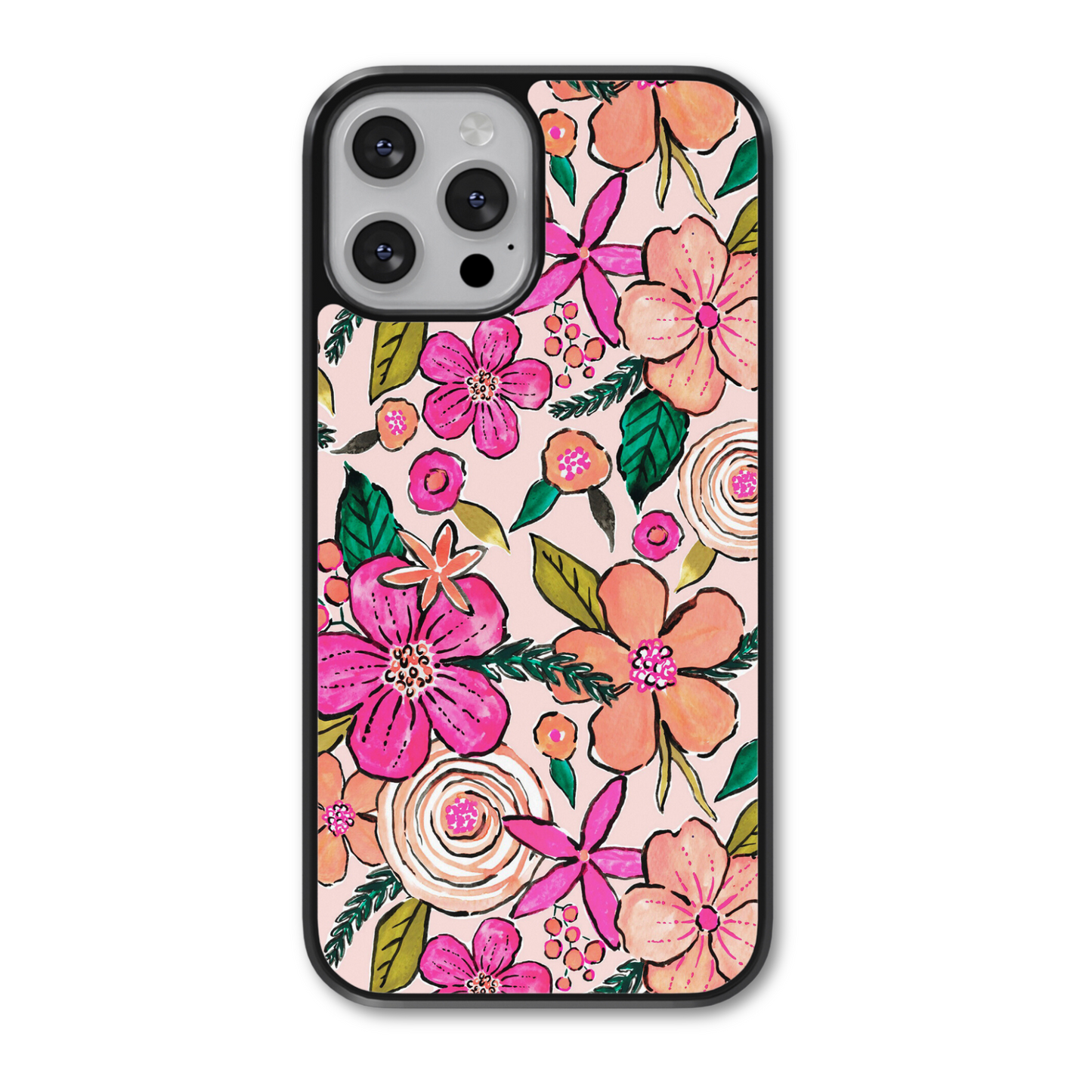 Peachy Petals iPhone Case