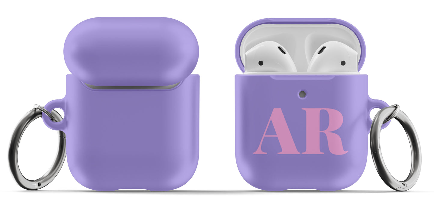 Purple Initials Airpod Case - daziecases