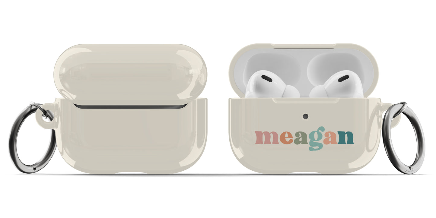 Boho Retro Airpod Case Personalized