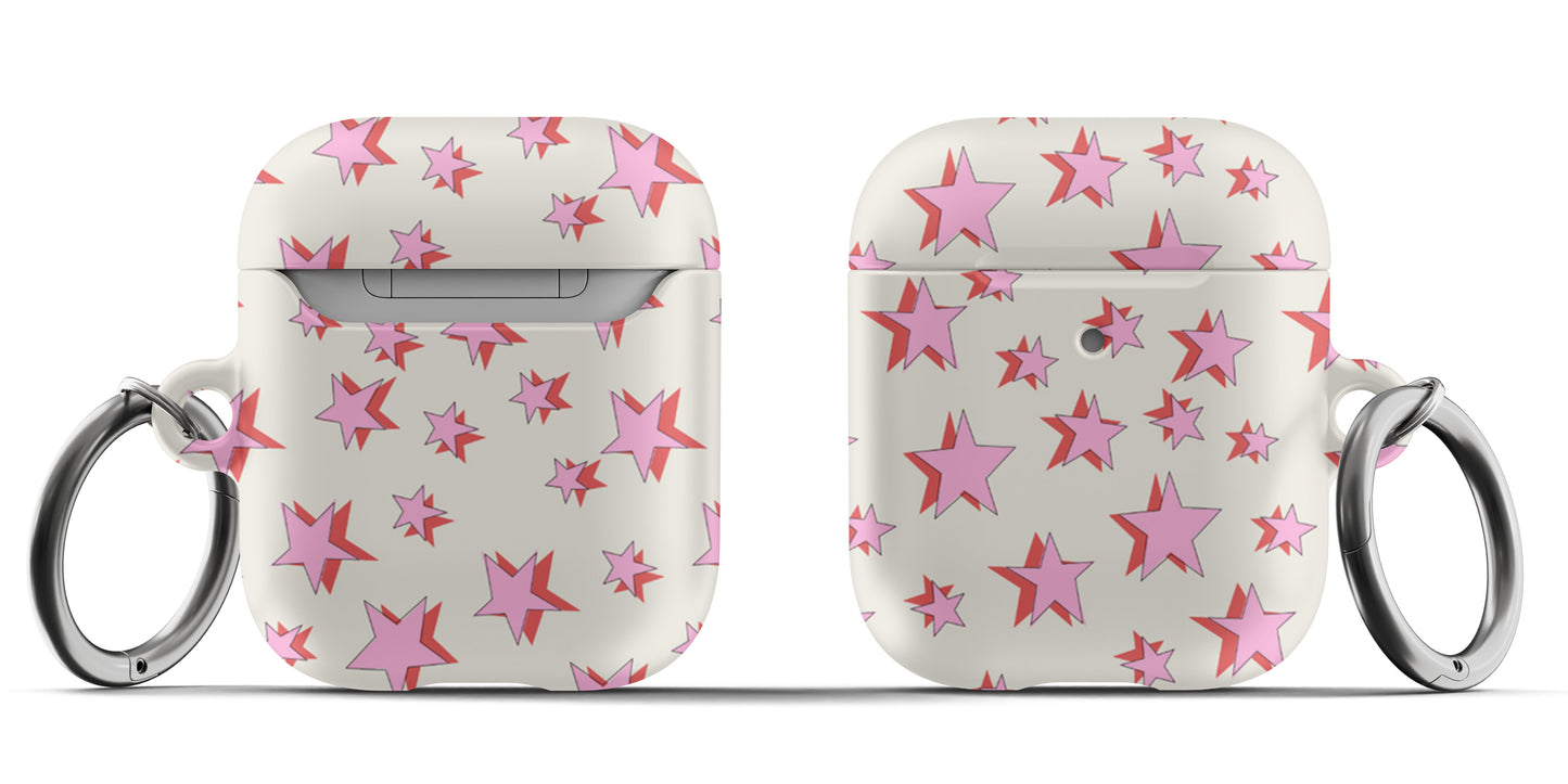 Pink and Red Stars Airpod Case - daziecases