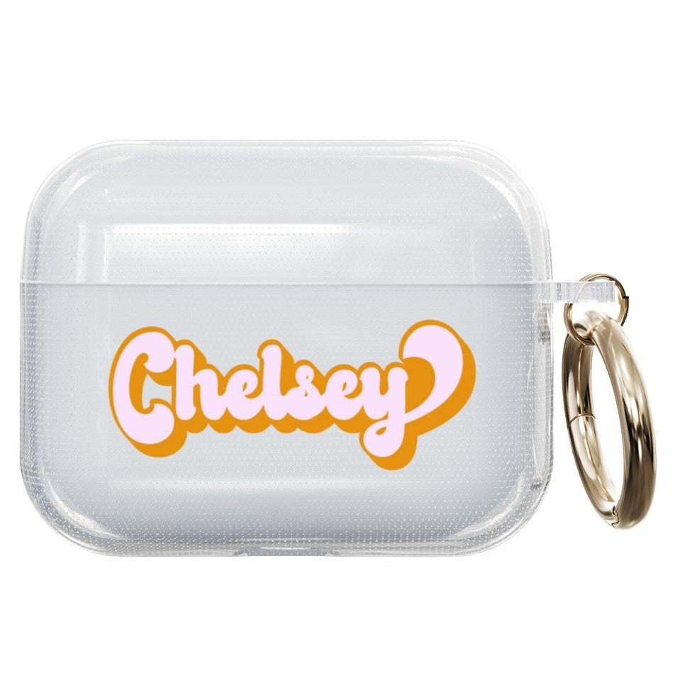 Pink and Orange Retro Airpod Case - daziecases