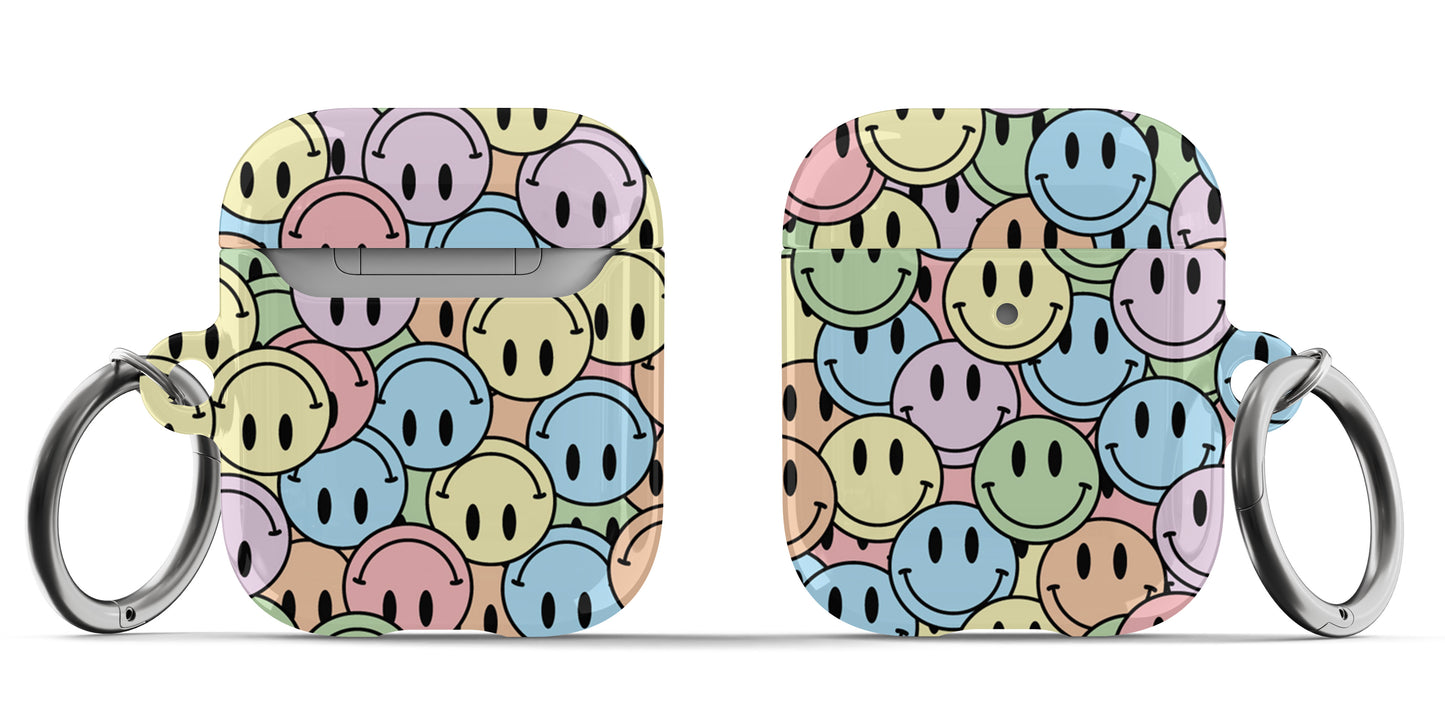 Pastel Happy Faces Airpod Case - daziecases