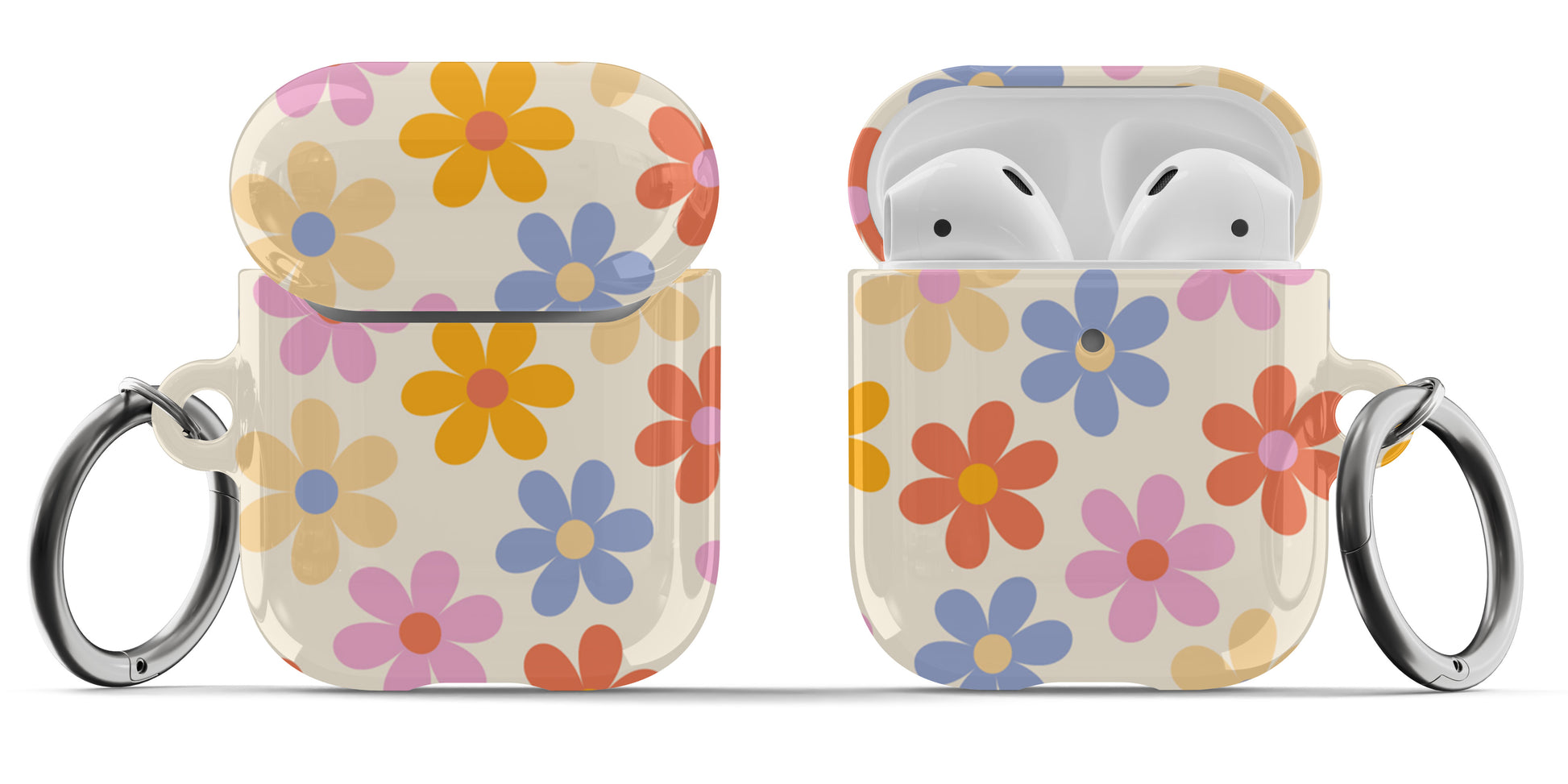 Colorful Retro Flowers Airpod Case - daziecases