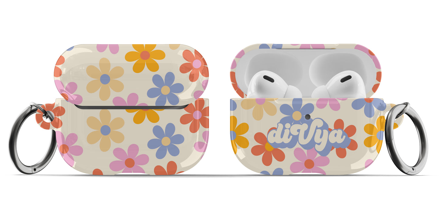 Colorful Retro Flowers Airpod Case - daziecases