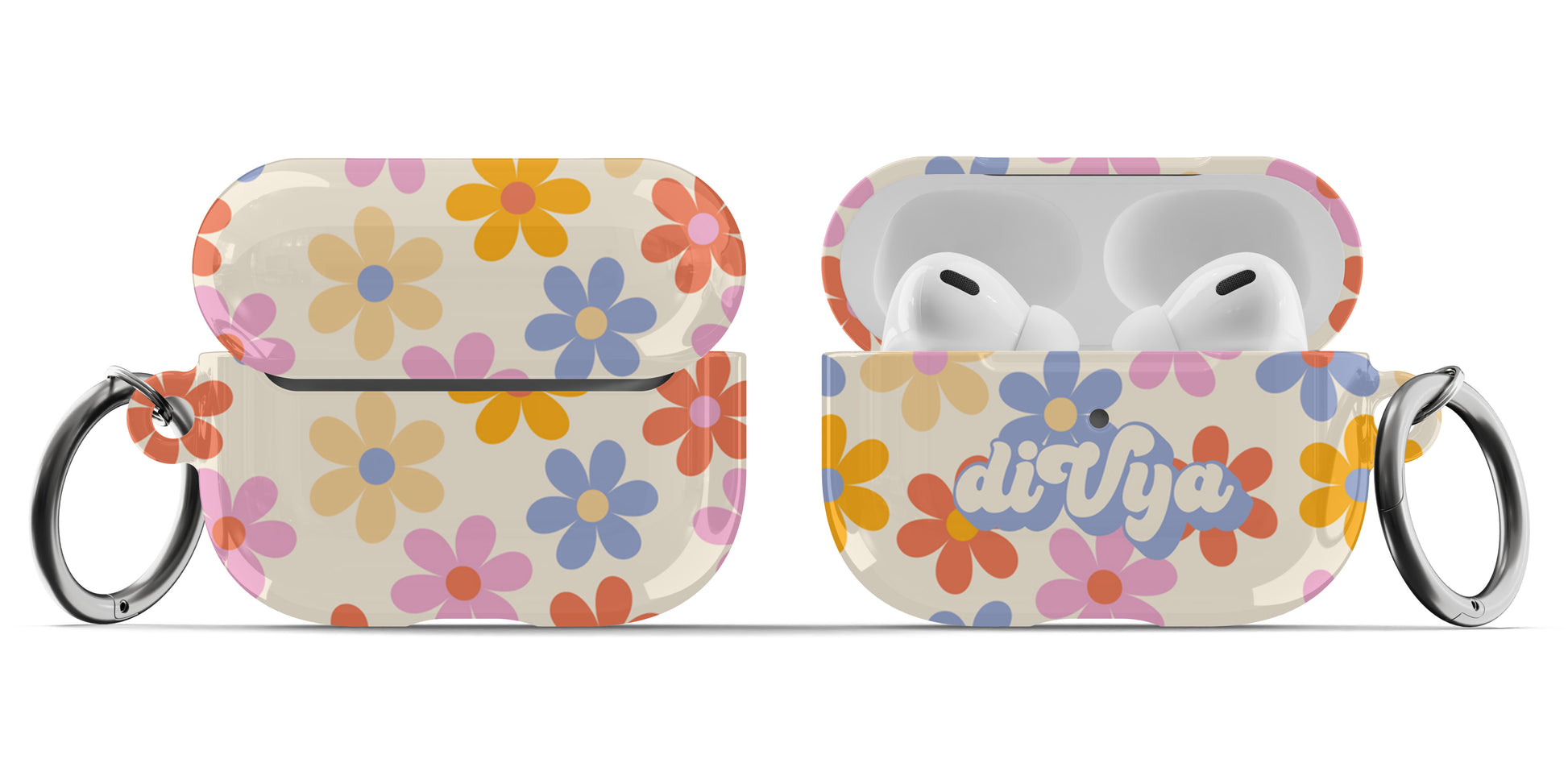 Colorful Retro Flowers Airpod Case - daziecases