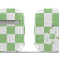 Green Checkers Happy Flower Airpod Case - daziecases