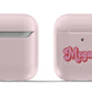 Pink and Red Retro Airpod Case - Personalized - daziecases