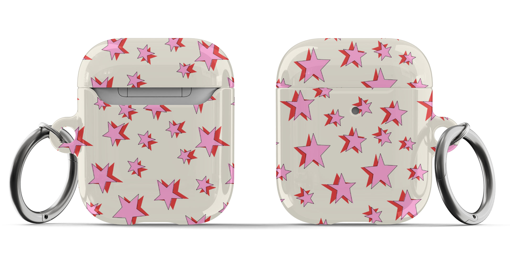 Pink and Red Stars Airpod Case - daziecases