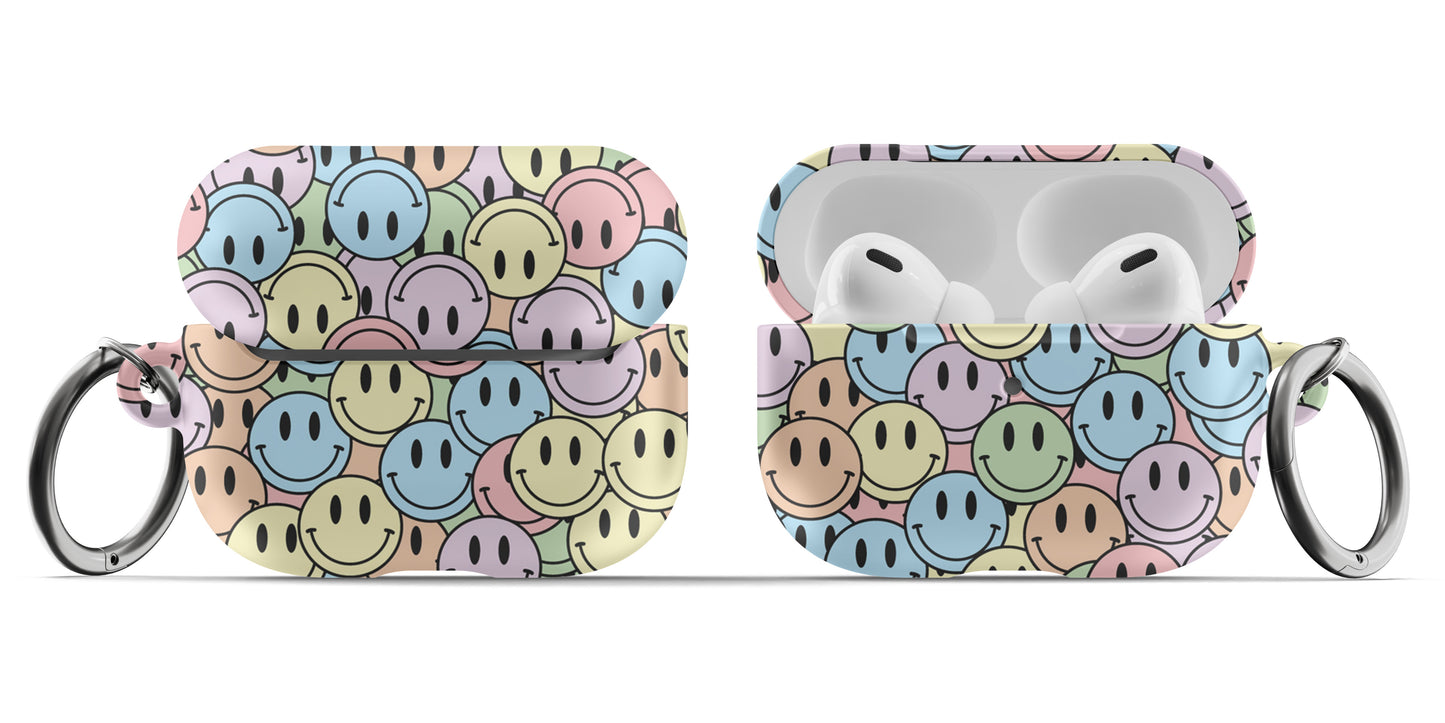 Pastel Happy Faces Airpod Case - daziecases