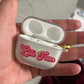 Pink and Red Retro Airpod Case - Clear - daziecases